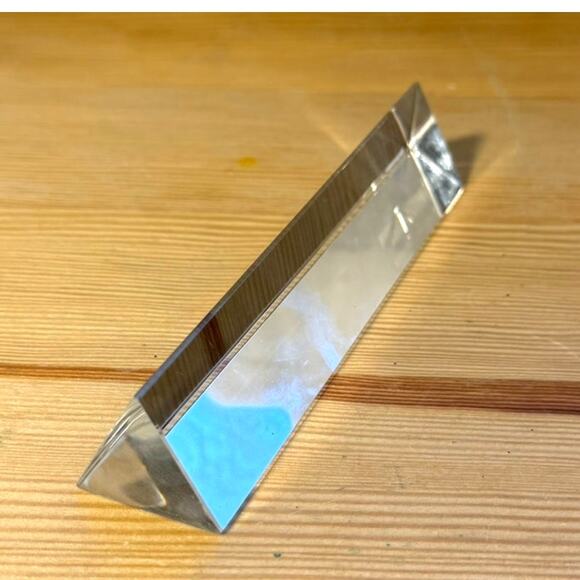 6" Optical Glass Triangular Prism for Photography & Light Spectrum Effects - Picture 3 of 6